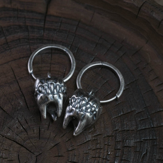 Silver Savage Bite · Earrings