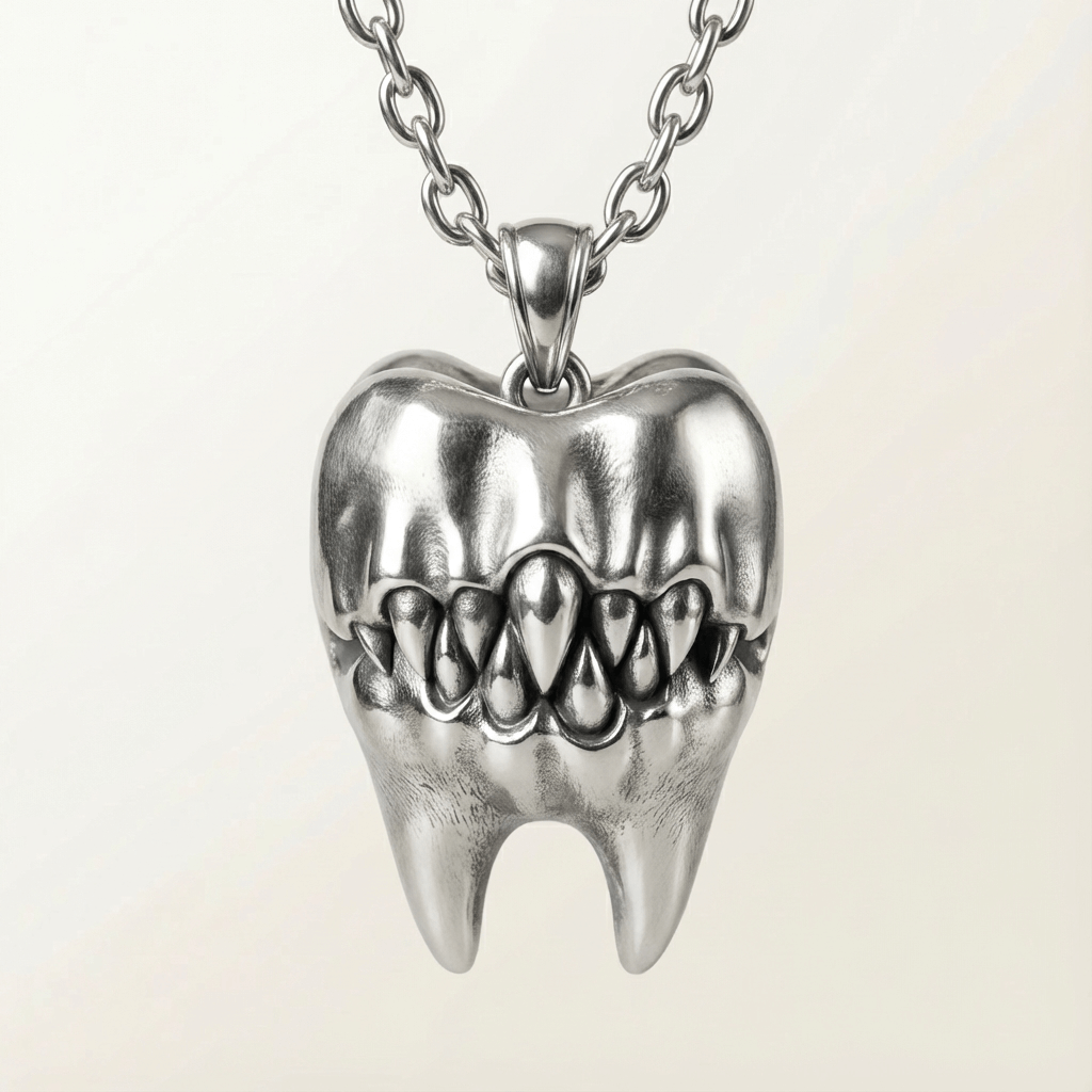 Silver Savage Bite · Earrings