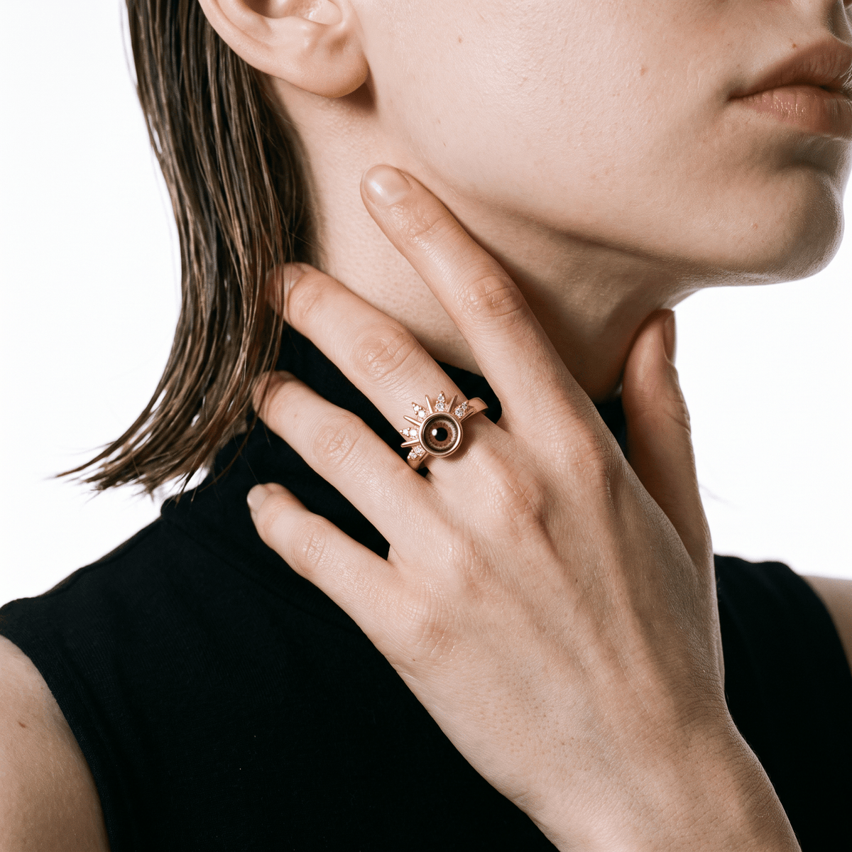 Vowbind · Sun & Moon Ring Set