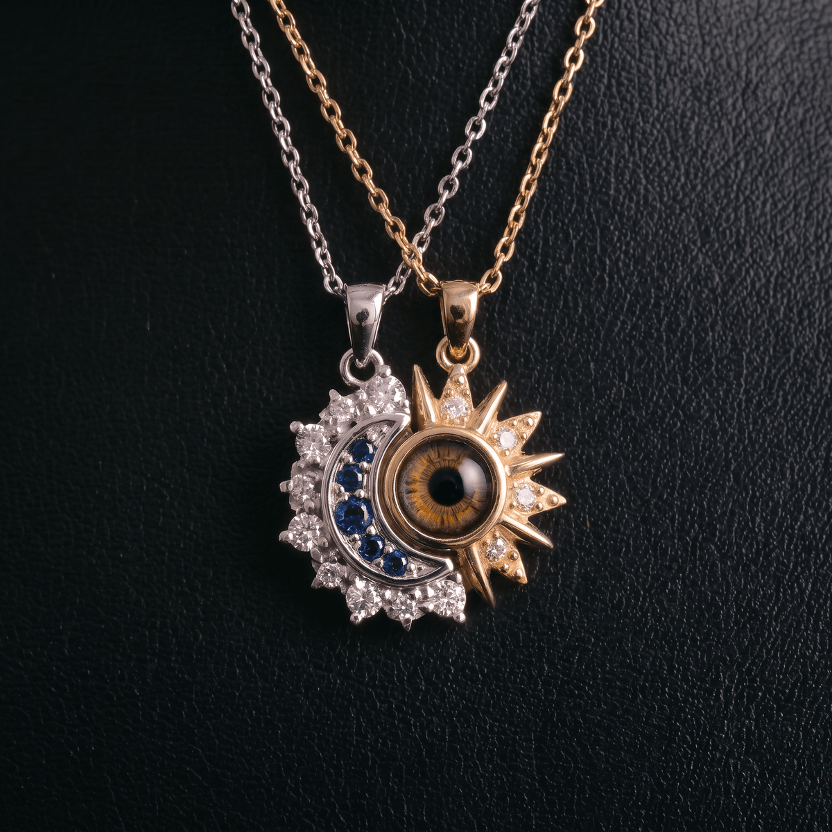 Vowbind · Sun & Moon Necklace Set