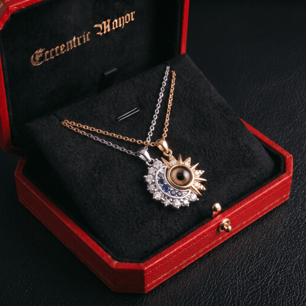 Vowbind · Sun & Moon Necklace Set