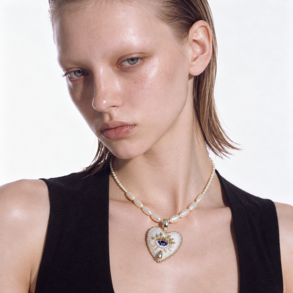 Heritage · Midnight Velvet Heart Necklace
