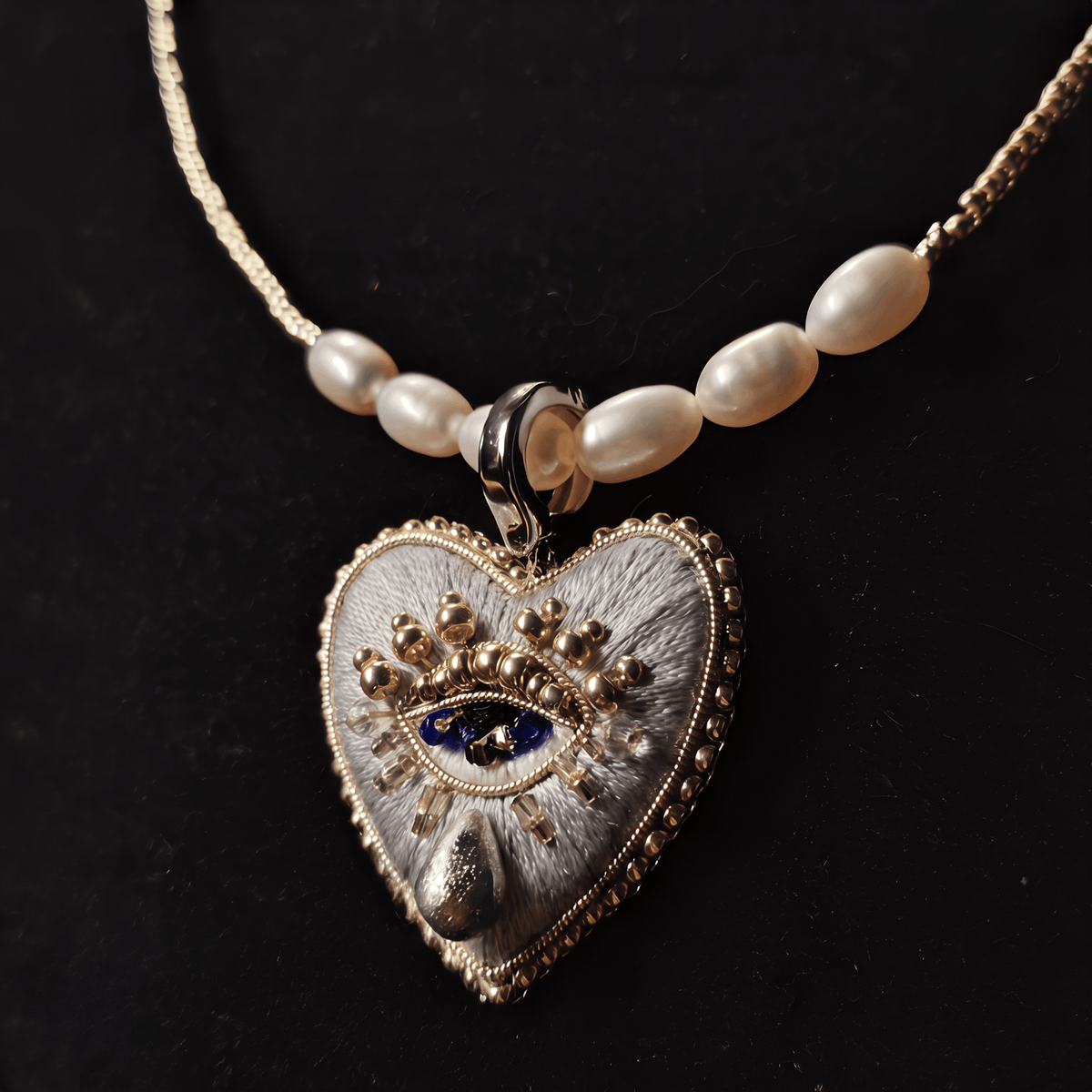 Heritage · Midnight Velvet Heart Necklace
