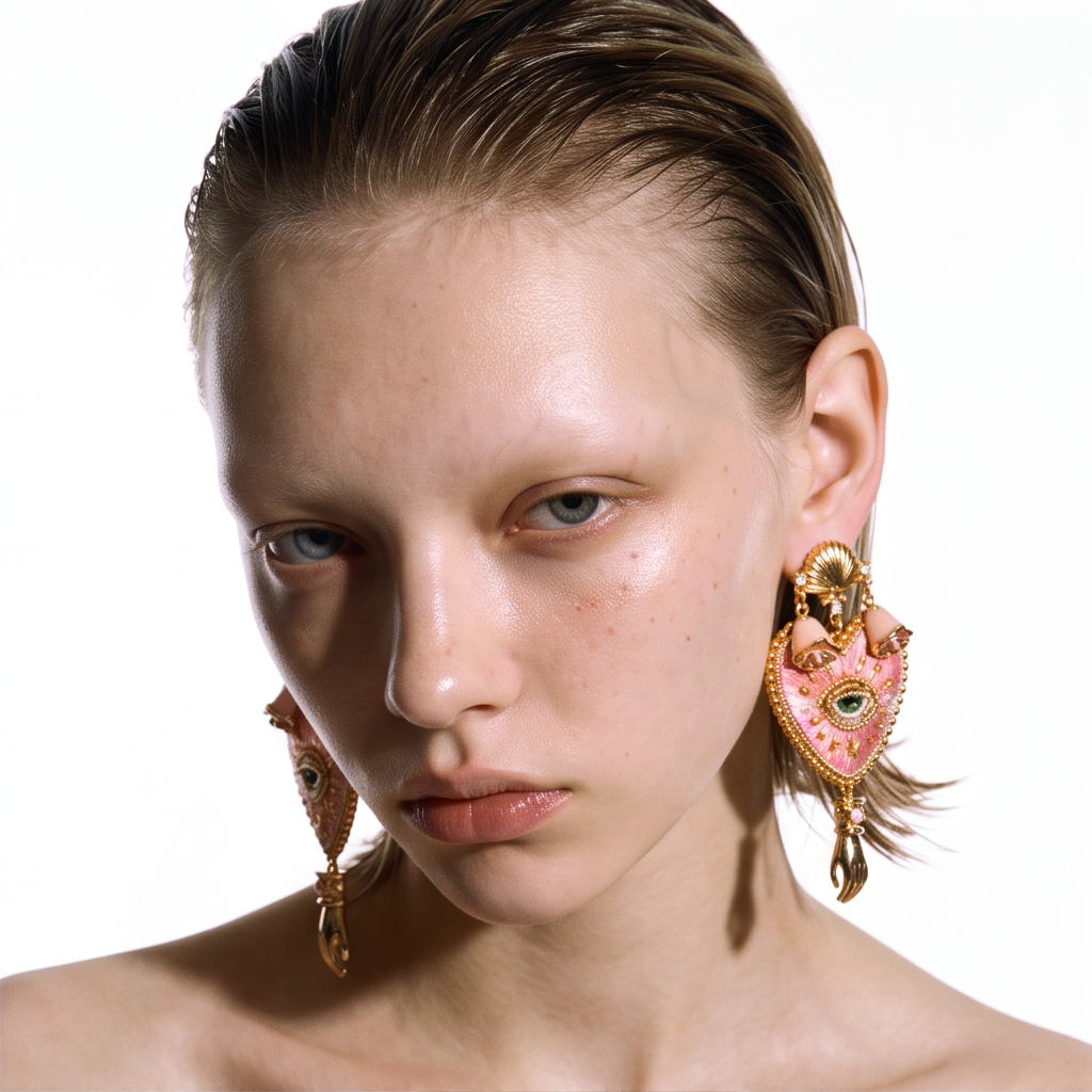 Heritage · Ethereal Velvet Heart Earrings