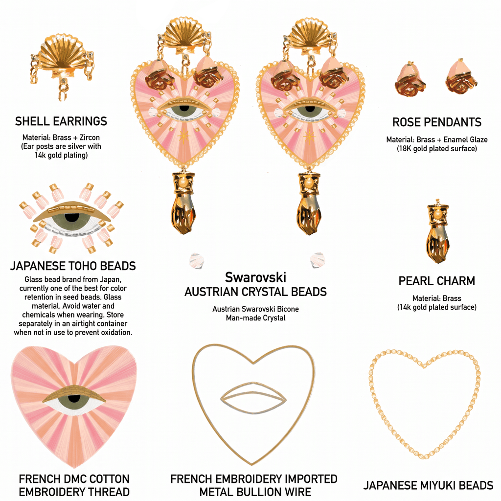 Heritage · Ethereal Velvet Heart Earrings