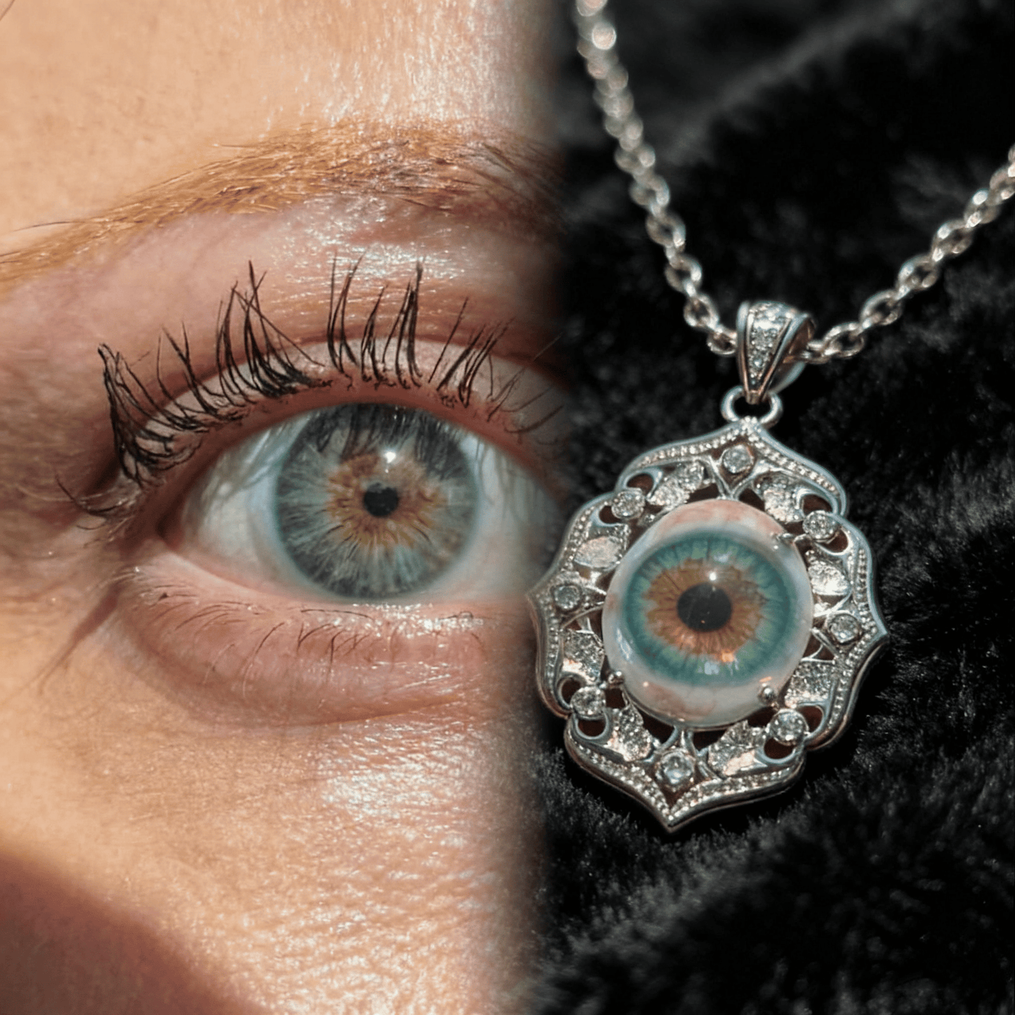 CUSTOM EYE NECKLACE (DM IG: eccentric_manor)