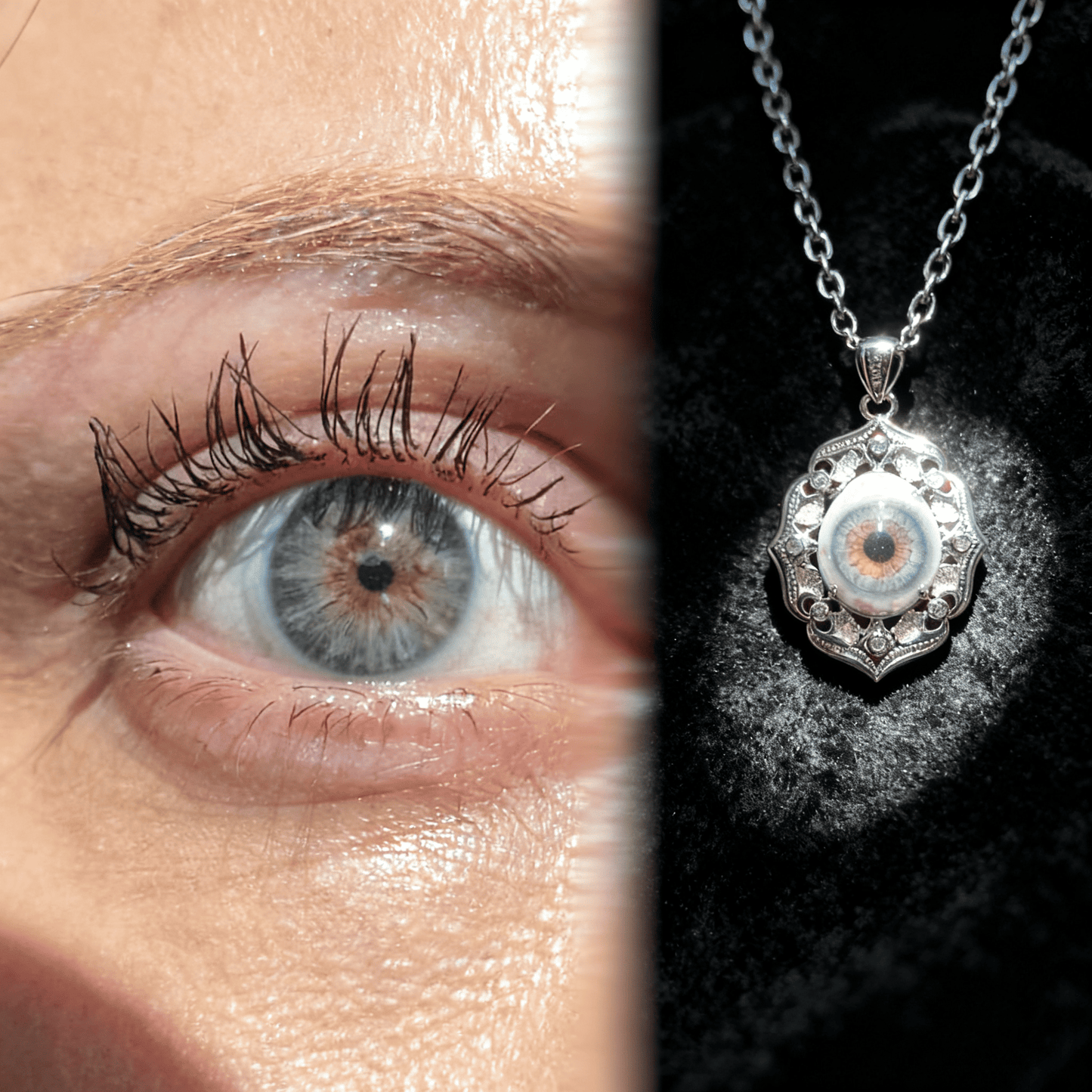 CUSTOM EYE NECKLACE (DM IG: eccentric_manor)