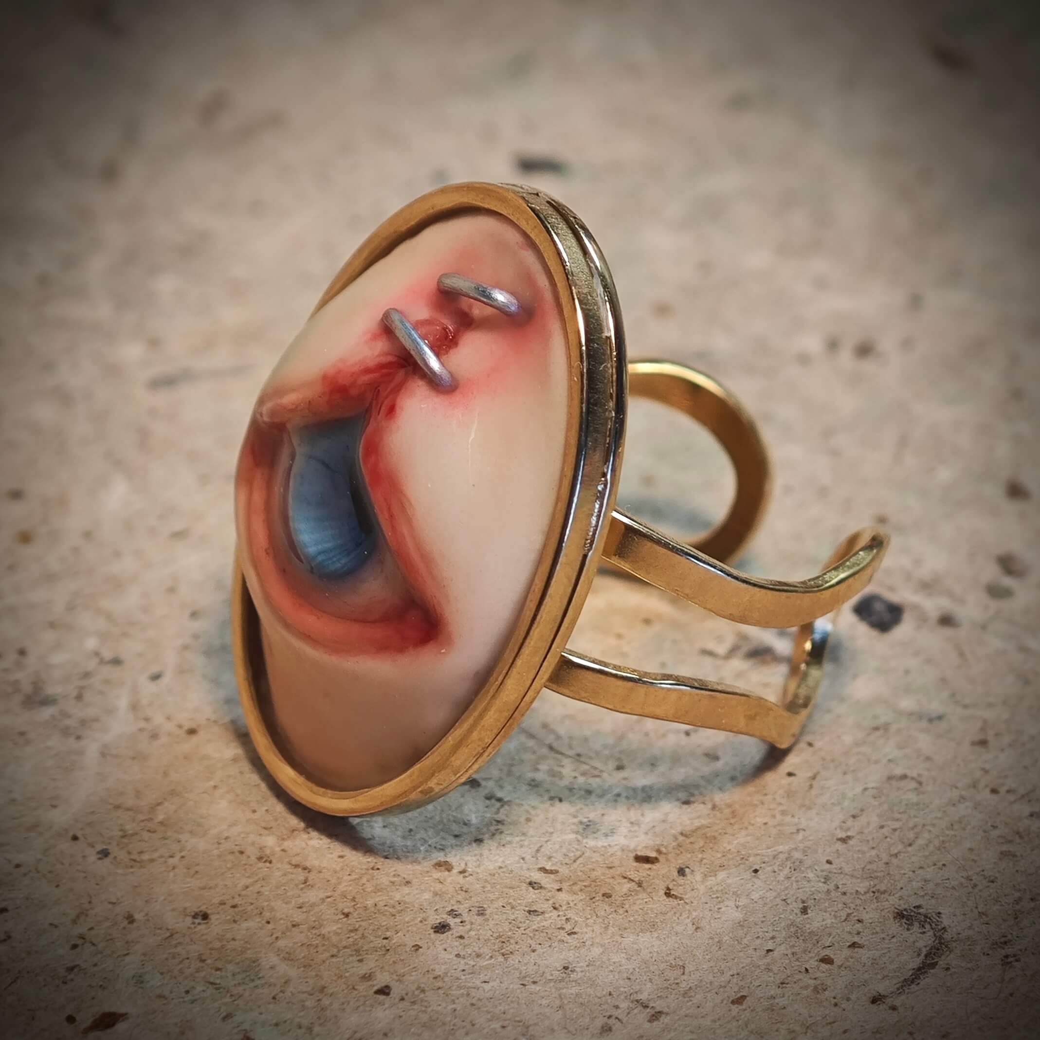 Stitched Sight Ring
