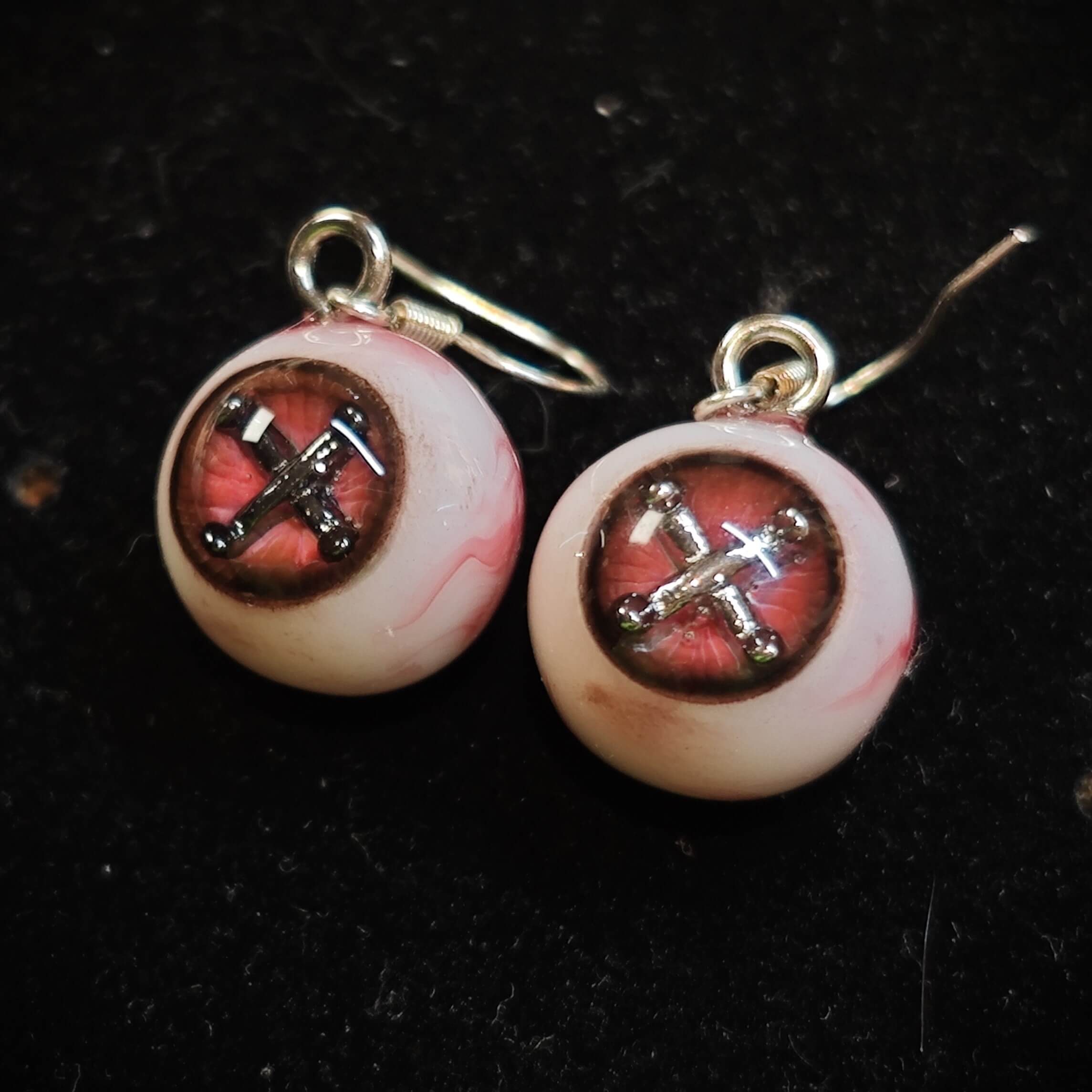 Blood Cross Earrings