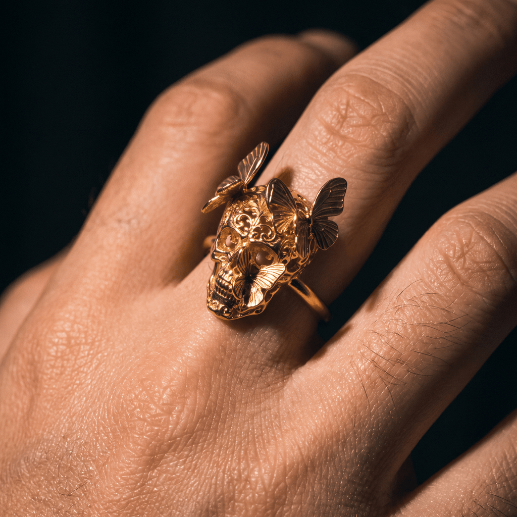 Cinderwing Skull Ring