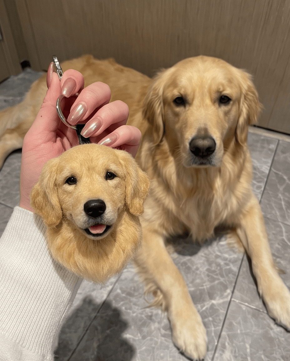Pet Portrait Keychain