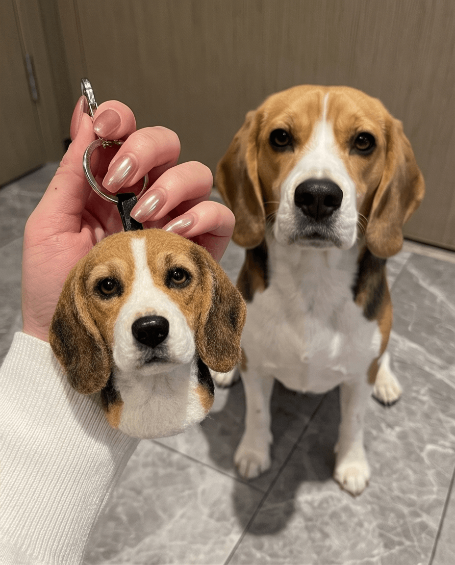 Pet Portrait Keychain