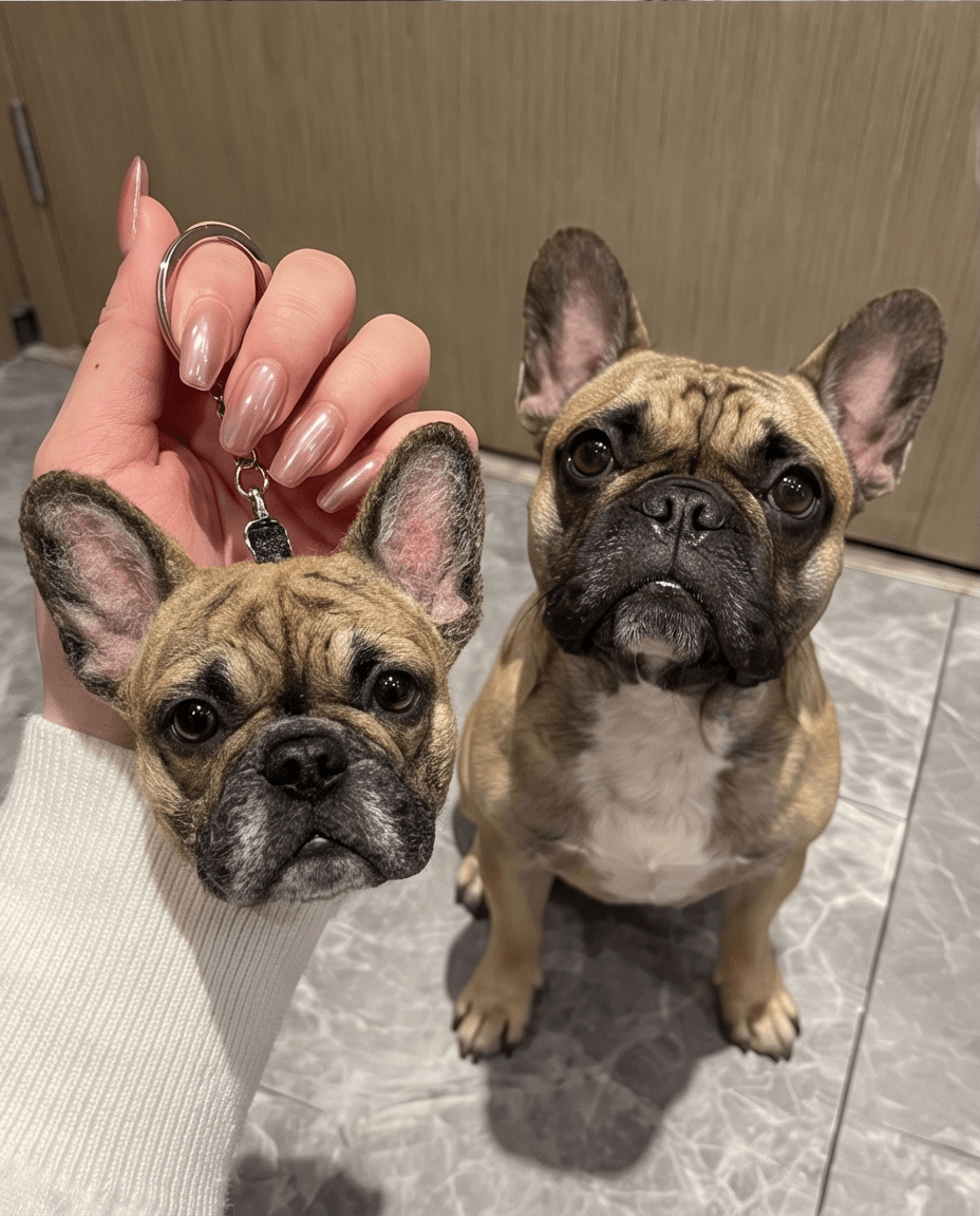 Pet Portrait Keychain