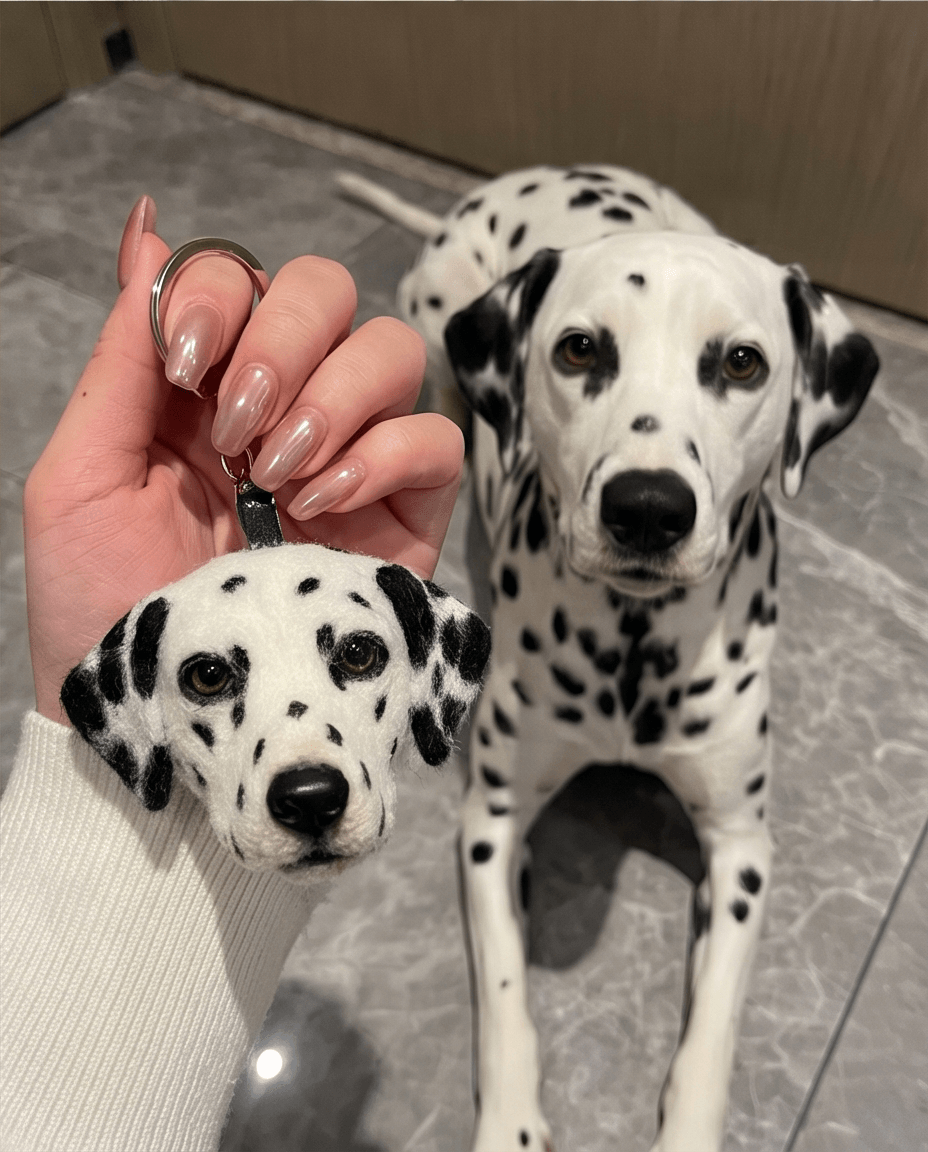 Pet Portrait Keychain