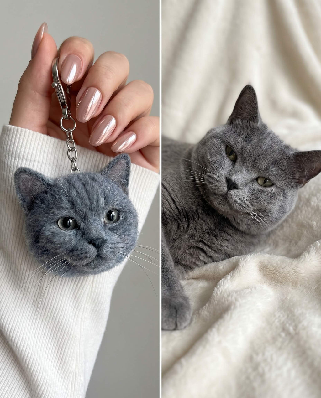 Pet Portrait Keychain