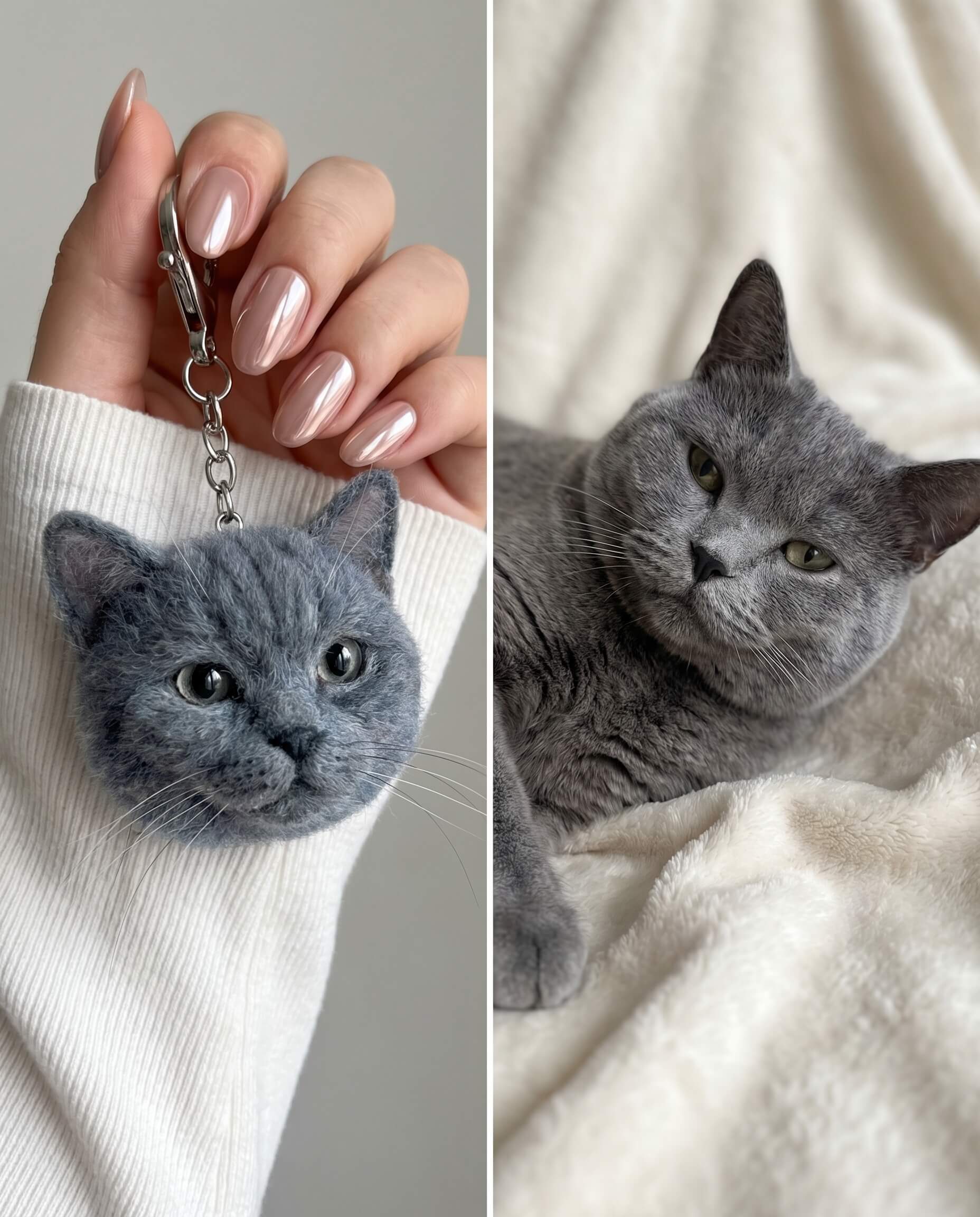 Pet Portrait Keychain