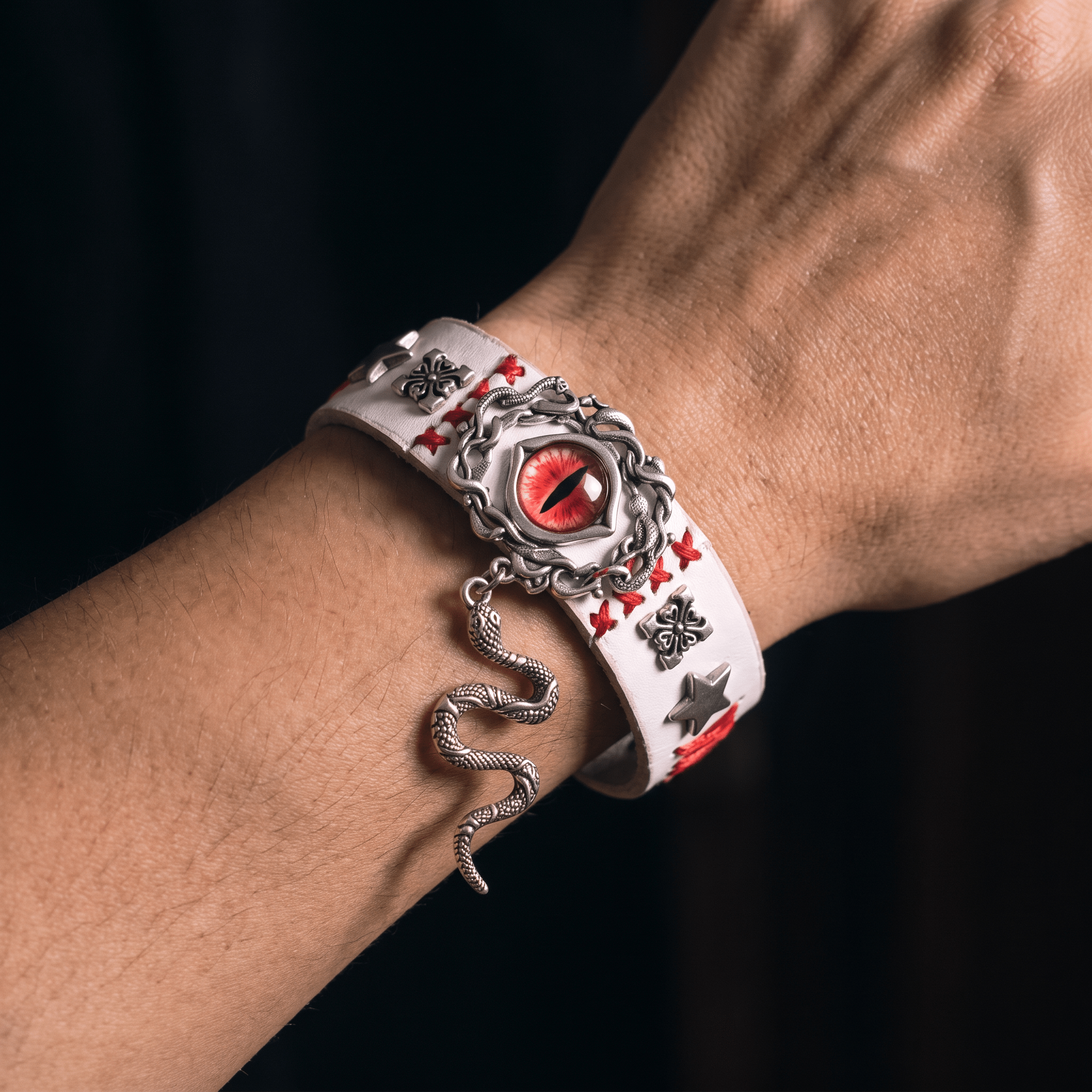 Nocturne · Crimson Coil Wristband