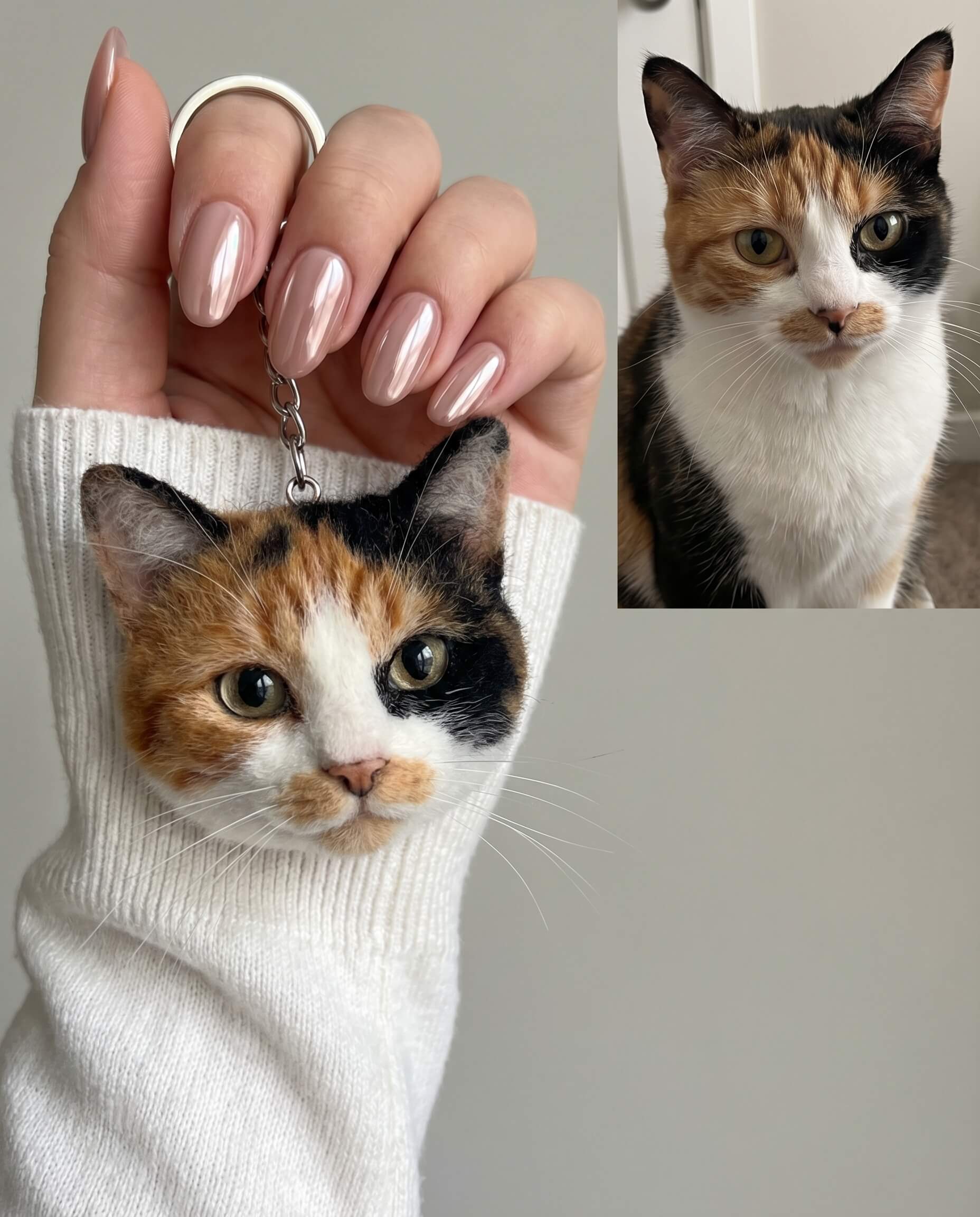 Pet Portrait Keychain