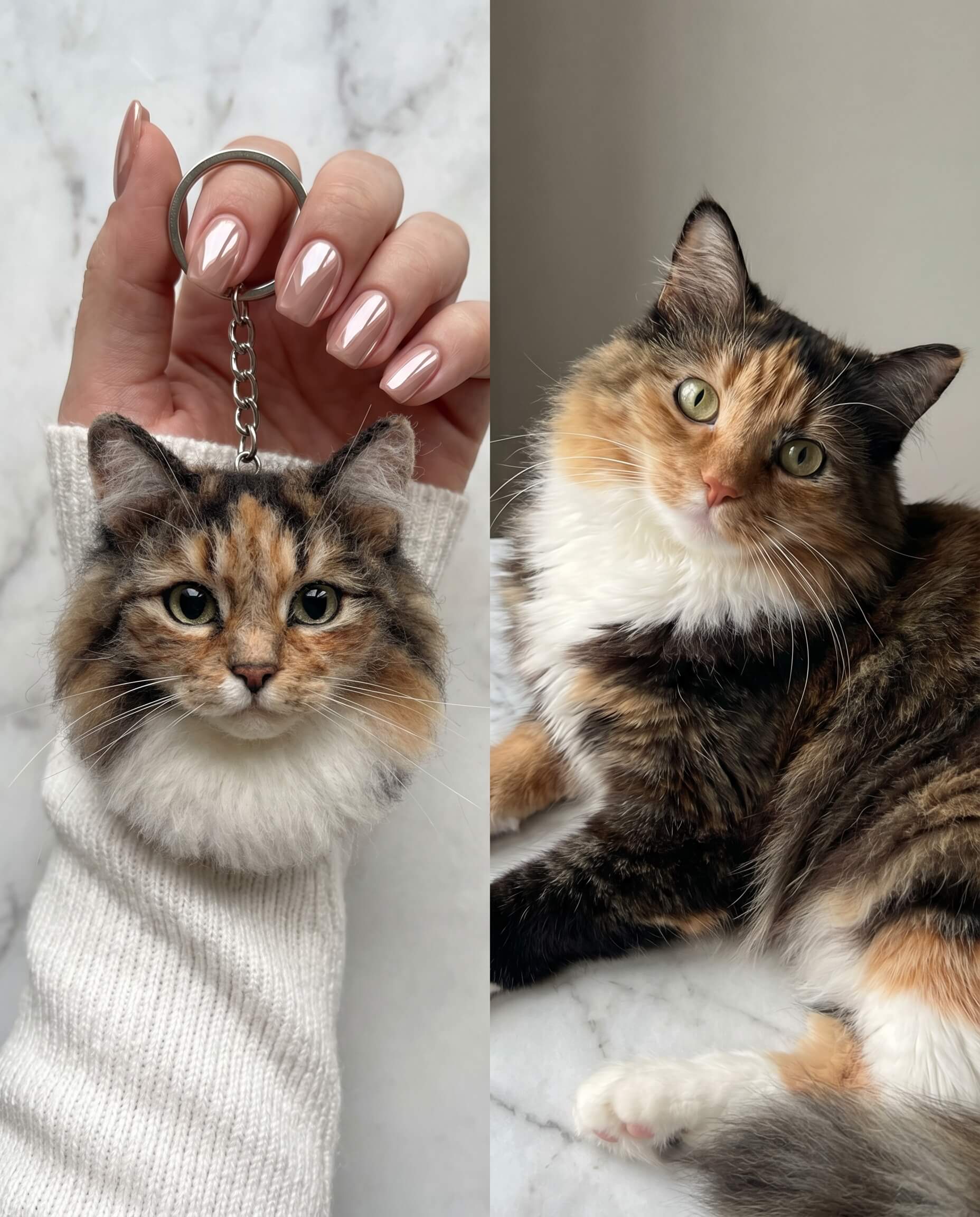 Pet Portrait Keychain