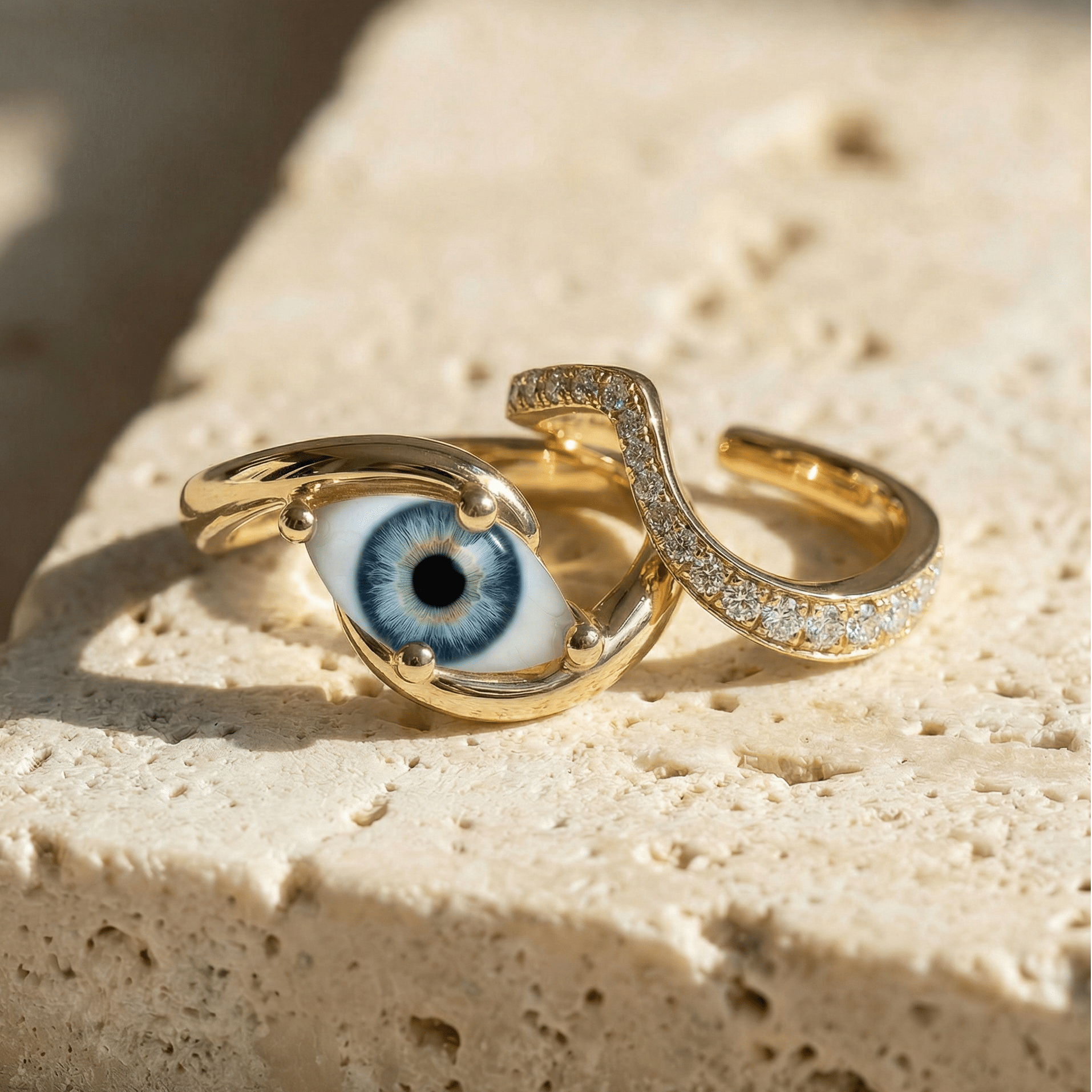 Marquise Devotion Ring & Band