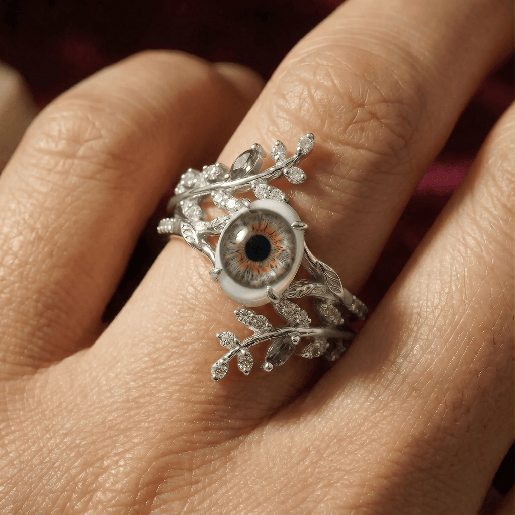 Himmlische Weinreben-Ringe – Silber