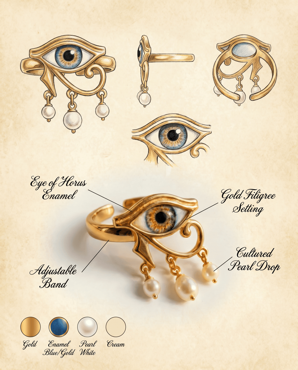 Eye of Ra Ring