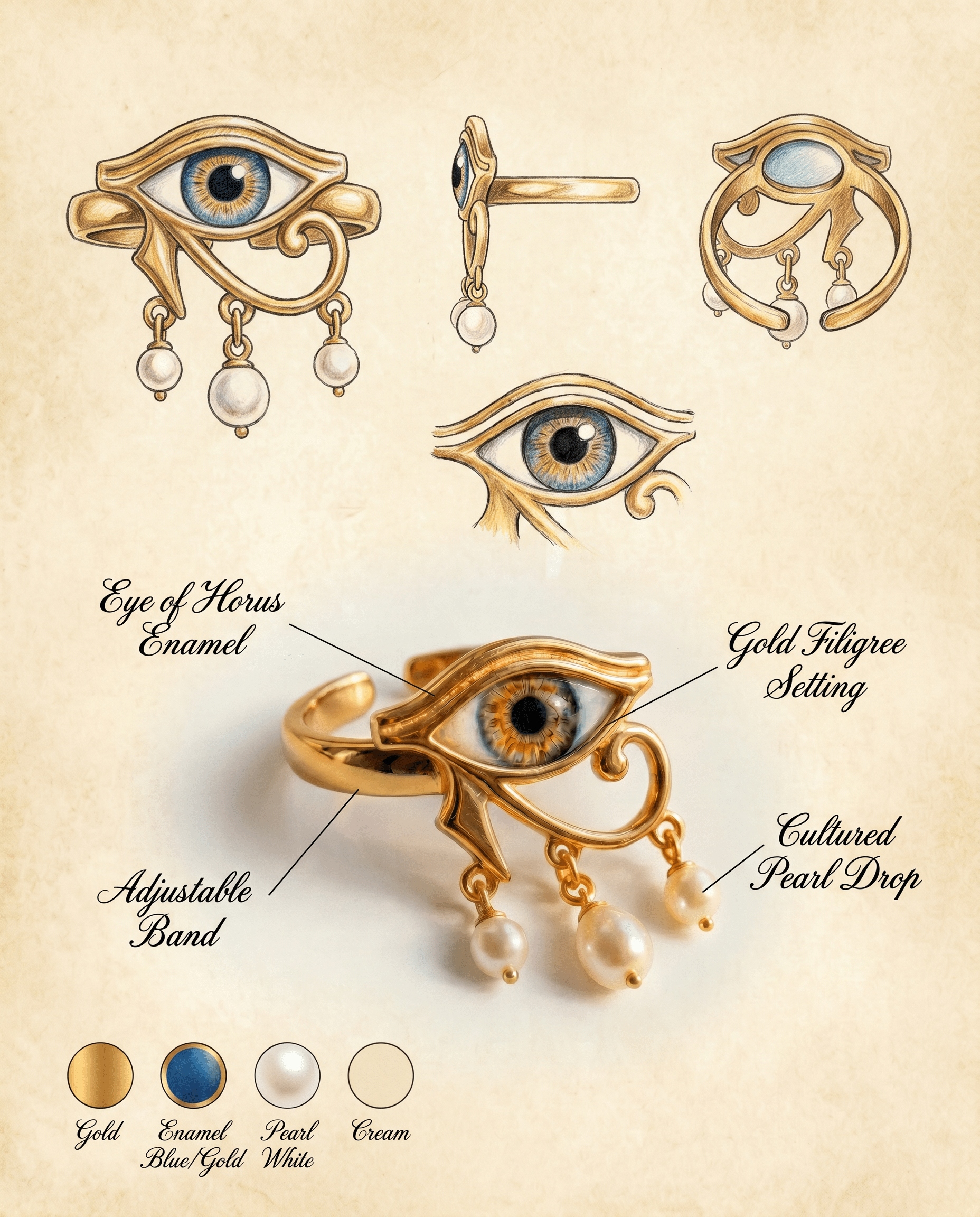 Eye of Ra Ring