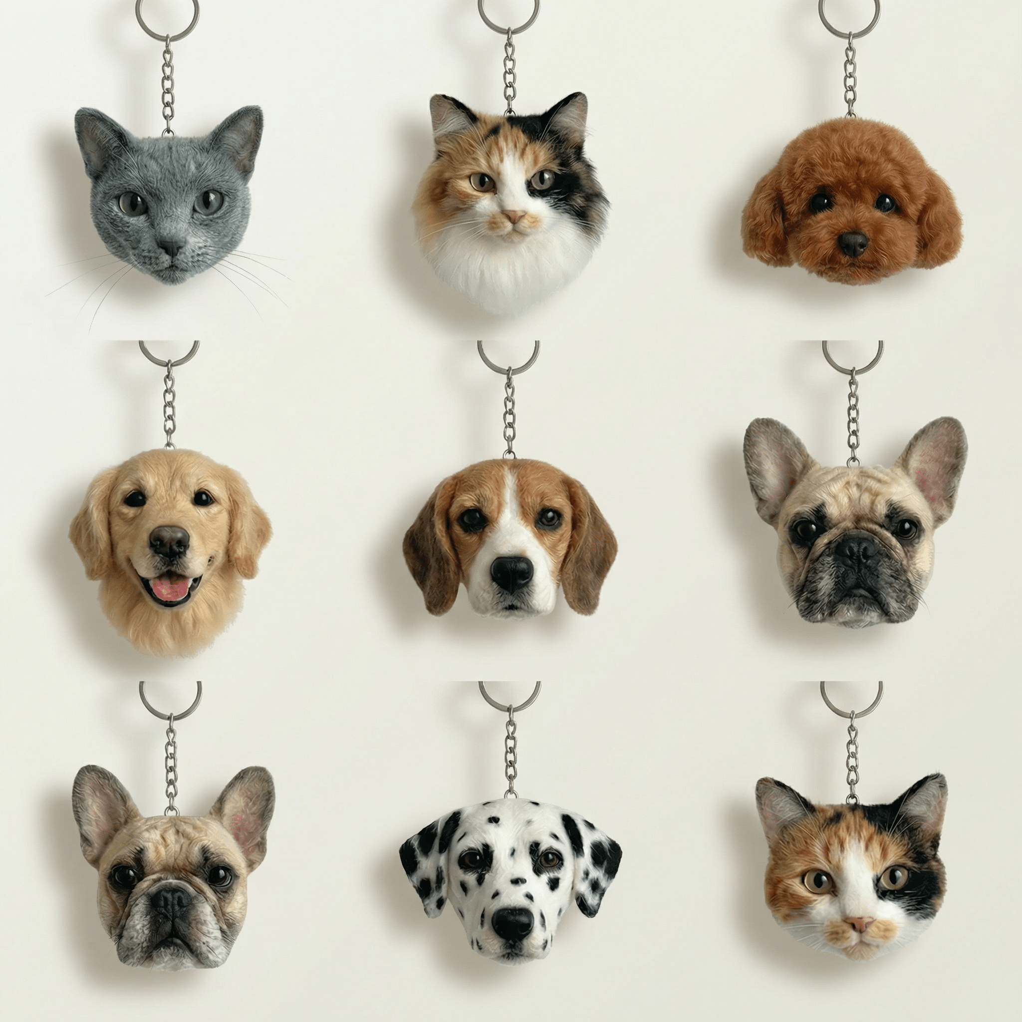 Pet Portrait Keychain